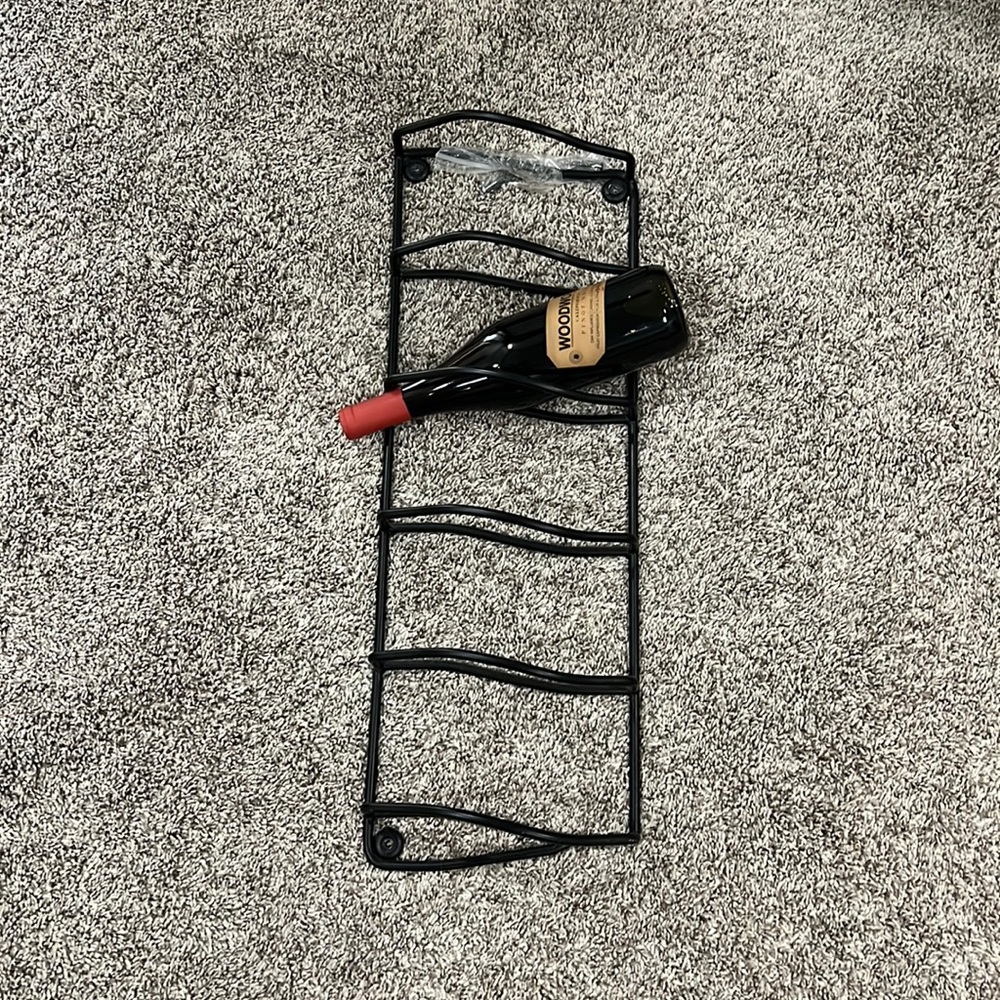 Pottery Barn wall mounted wine rack